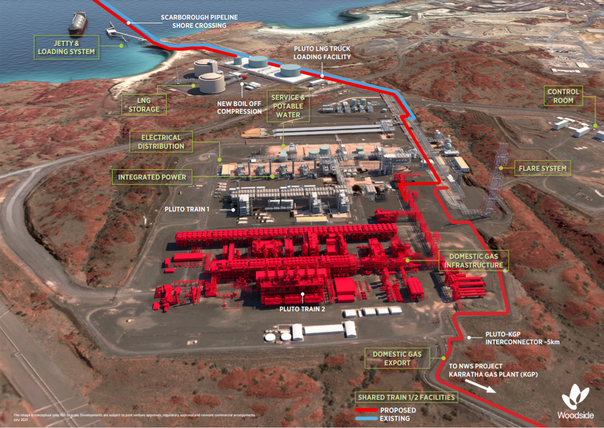 New Pluto LNG facility in WA is now under construction