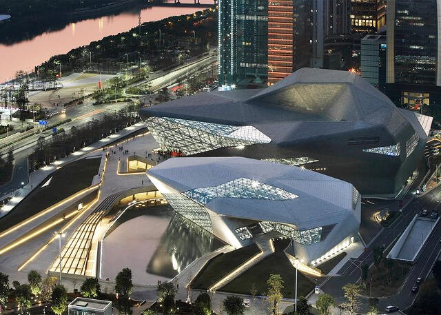 Guangzhou Opera House, Guangzhou, China.