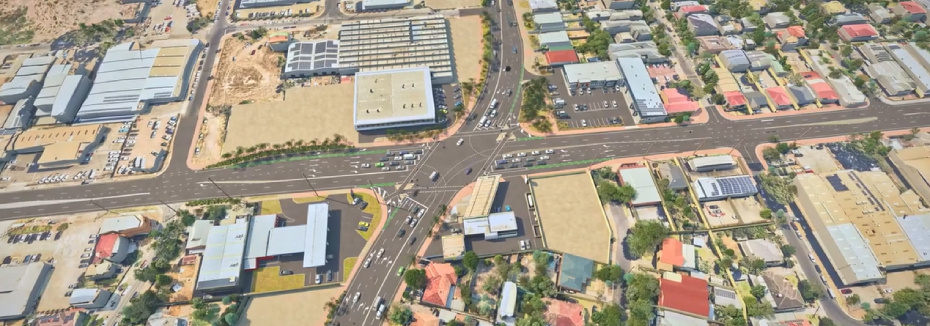 Grange Road, Holbrooks Road and East Avenue intersection upgrade (cr: SA Department for Infrastructure and Transport)