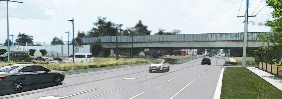 Exford Road level crossing (cr: Victoria's Big Build)