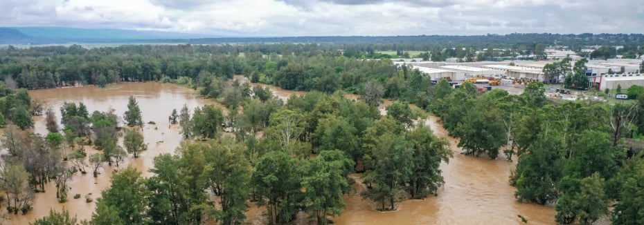 Nepean River flood in 2020 (cr: Regional Development Australia)