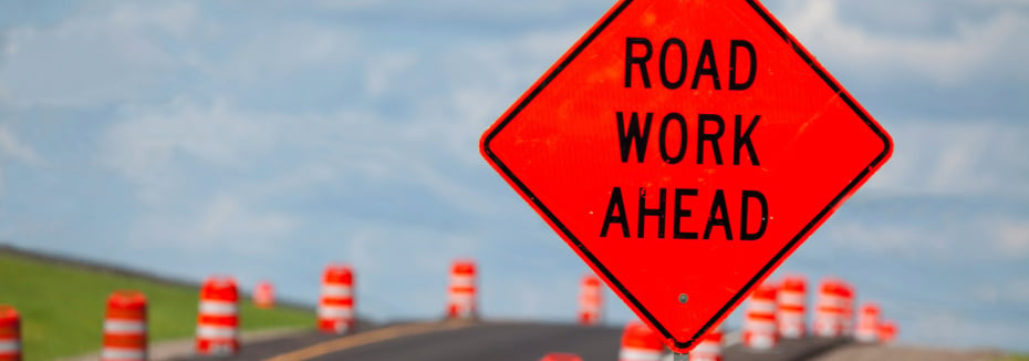 Road construction (cr: Adobe stock image)