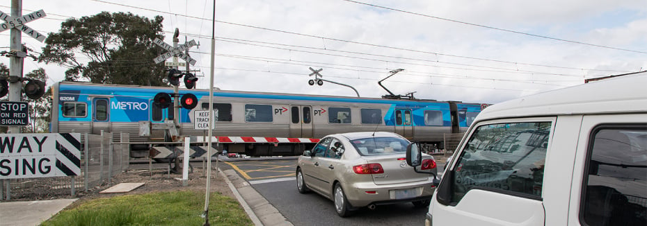 Webster Street level crossing (cr: Victoria's Big Build)